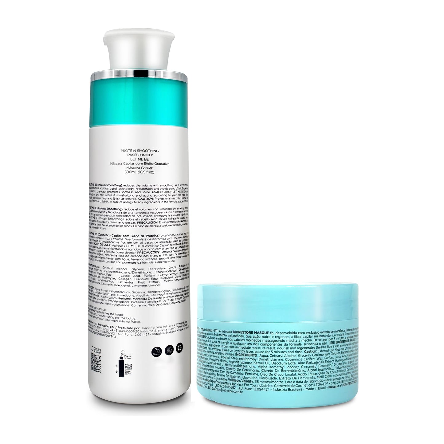 Let Me Be Protein Smoothing 500ml + Biorestore Mask 250g Kit