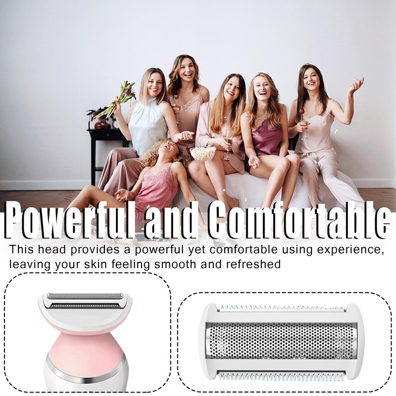 Replacement Shaver Head Foil Blade, Stainless Steel Electric Razor Replacement Head for Women, Compatible with BRL140 BRL146 Models, Wet Dry Trimmer Head for Face and Body Hair Removal