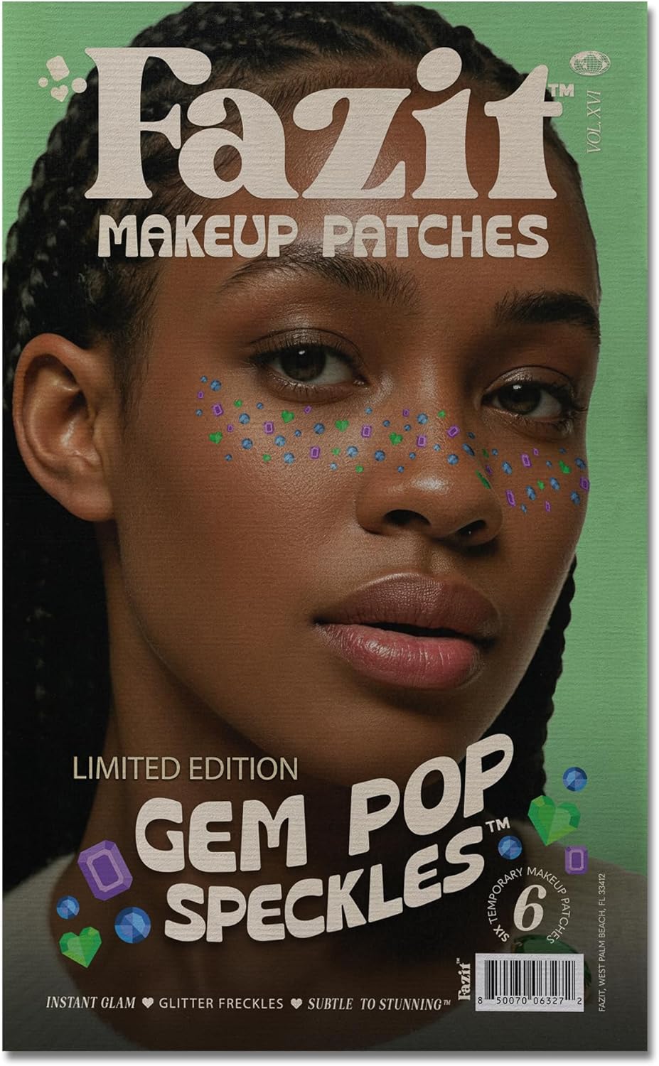 Soccer Face Stickers - Waterproof Glitter Makeup Patches for Game Day Glam | Red, Blue & Silver (6 Pack)
