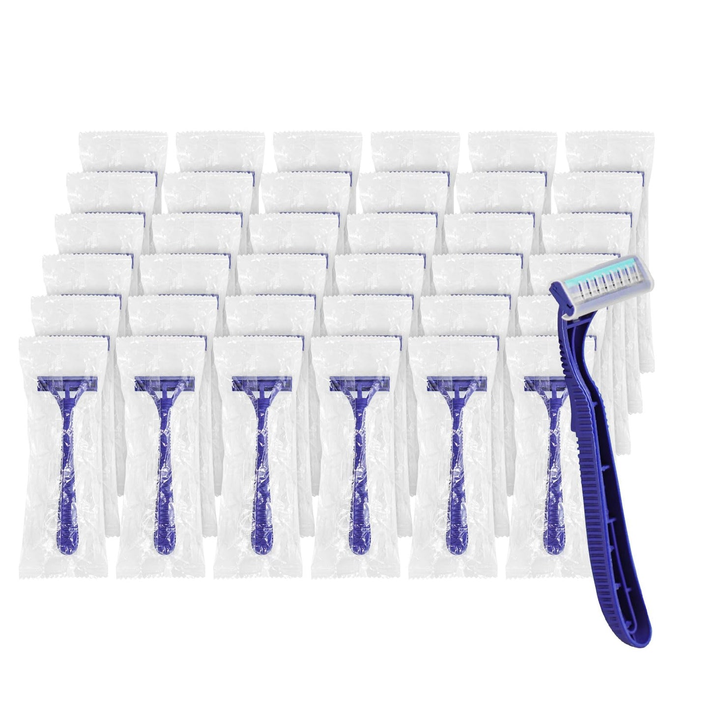 Disposable Razors, Bulk Razors With Knife Caps, Individually Packaged, Razors In Bulk Suitable For Hotels, Shelters, Homeless People, Nursing Homes, Charities, Churches (150-PACK)