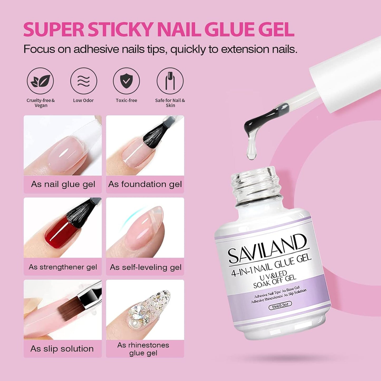 Almond Gel Nail Kit - Complete Nail Drill Set with UV Lamp & 500PCS Tips | DIY Manicure Tools for Home Use