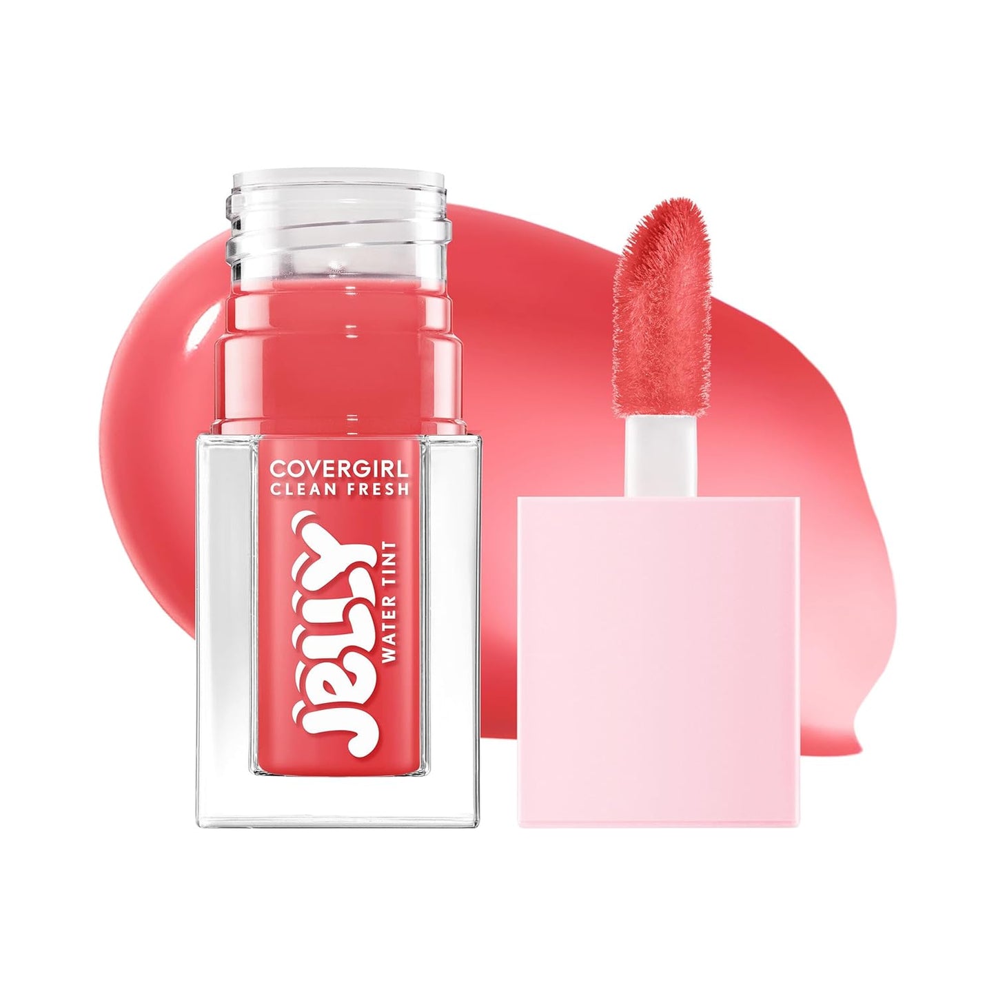COVERGIRL Clean Fresh Jelly Water Tint | Hydrating Lip & Cheek Tint - 30 Watermelon Splash (Cool Pink)