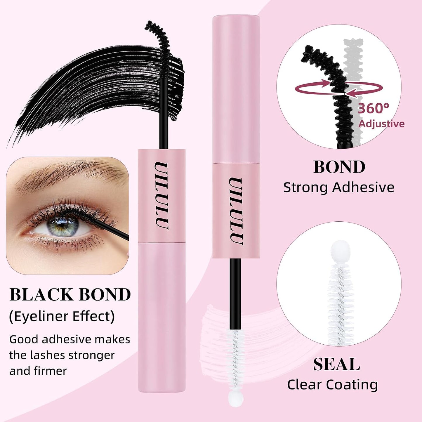 Lash Bond and Seal - 2-in-1 Waterproof Eyelash Adhesive & Sealer (5ml) | Strong Hold for DIY Lash Extensions