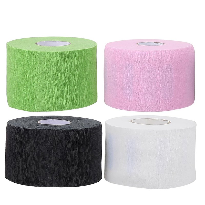 FRCOLOR Barber Neck Protection Paper Strips 4.13X4.13 Inch Stretchy Neck Wraps Disposable Papers for Hair Cutting Dyeing Salon Use Comfortable Fit