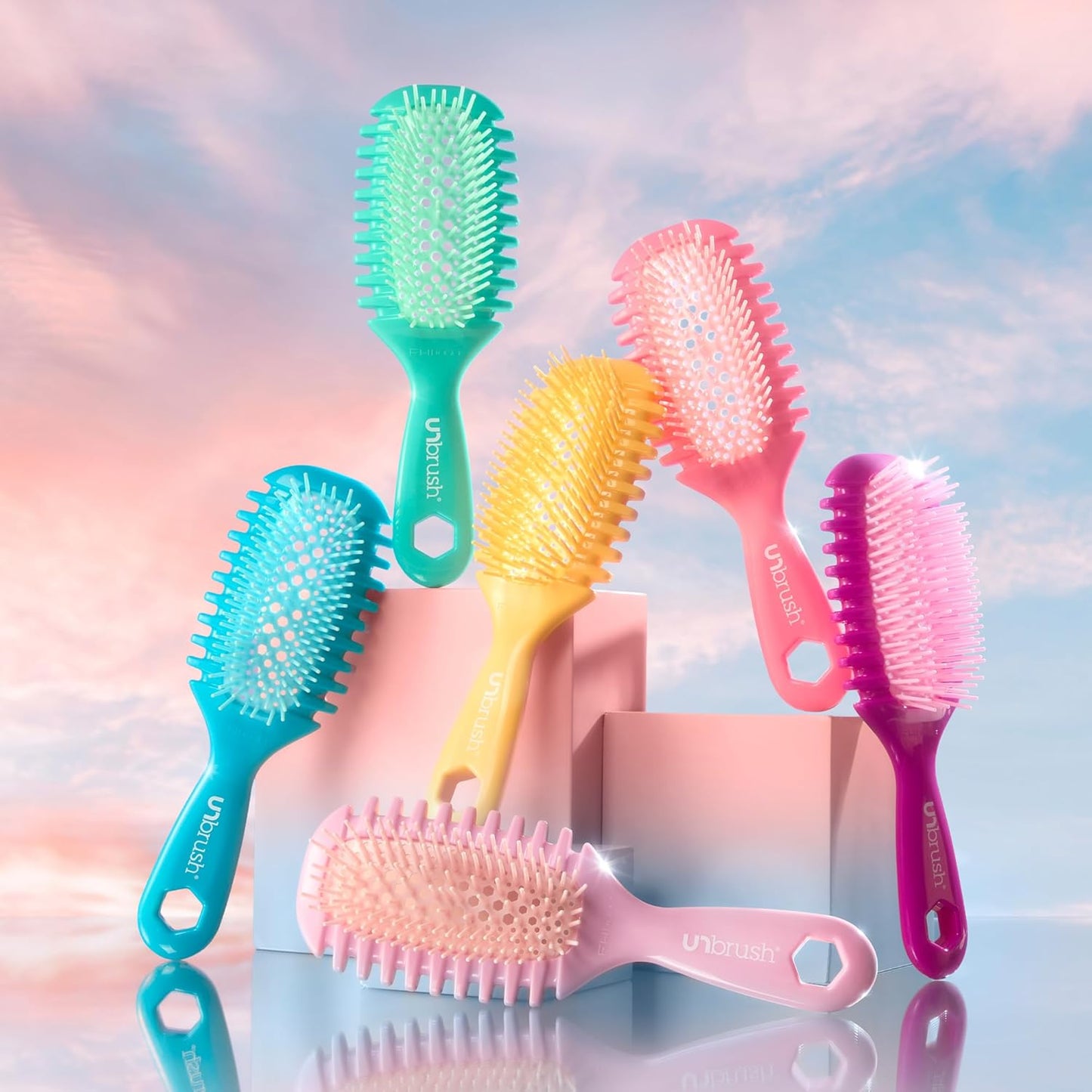 FHI Heat Curl Collection - Pain-Free Brushing & Curl Enhancing for Curly Hair | Ideal for Wet Use