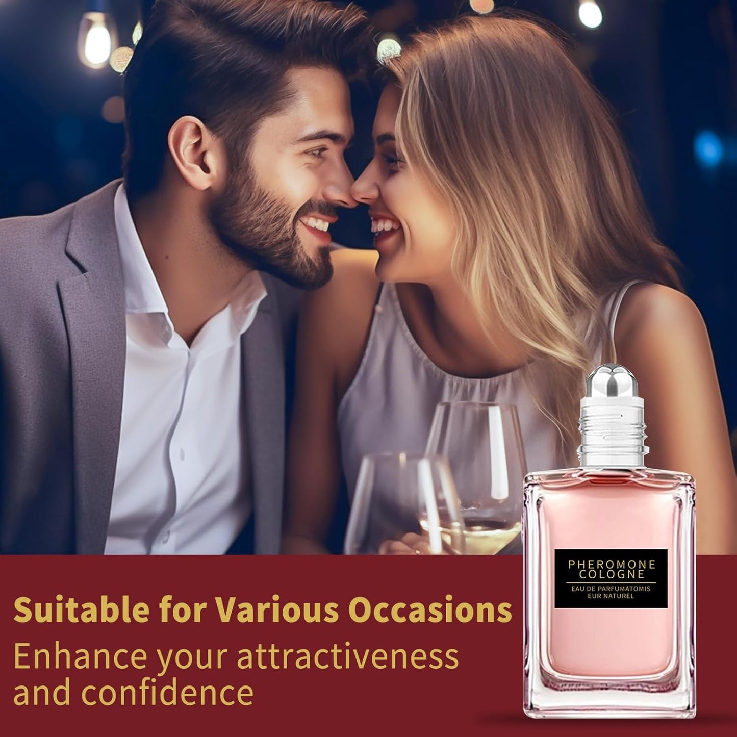 Pheromone Perfume for Women - Long-Lasting Roll-On Fragrance | Original Strong Scent for Travel