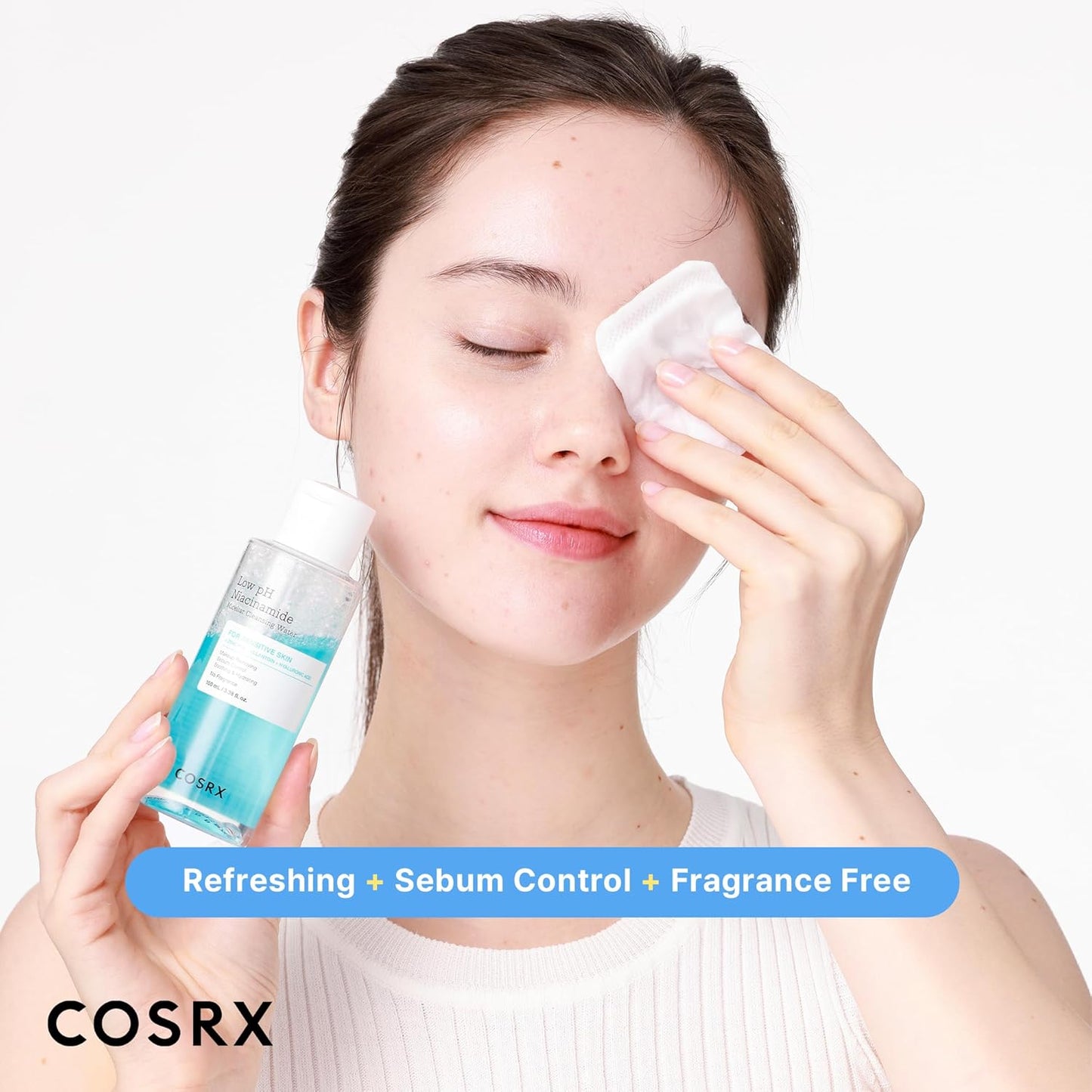 COSRX Low pH Niacinamide Micellar Cleansing Water - Gentle Facial Wash for Sensitive Skin | 3.38 fl. oz (100 ml)