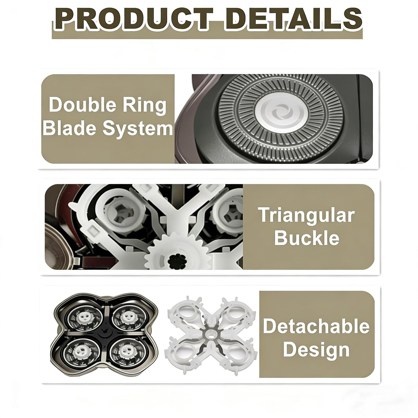 Compatible with Pitbull Shaver Replacement Blade,4 Pcs Fit for Skull Shaver Replacement Heads,Pro 4Replacement Blades Fit for Skull Pitbull ShaverGold/Silver/Butterfly Kiss/Platinum/Diamond PRO.