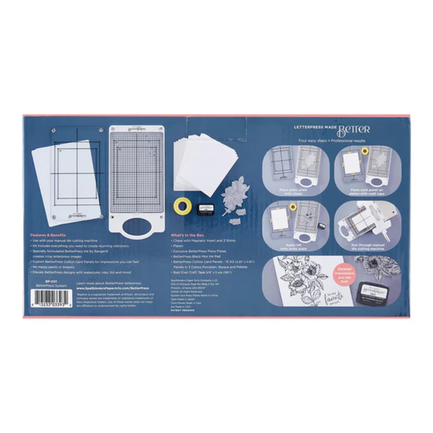 Spellbinders BetterPress Letterpress Machine for Cardmaking and Paper Crafts BP-001 (Betterpress Letterpress Machine)