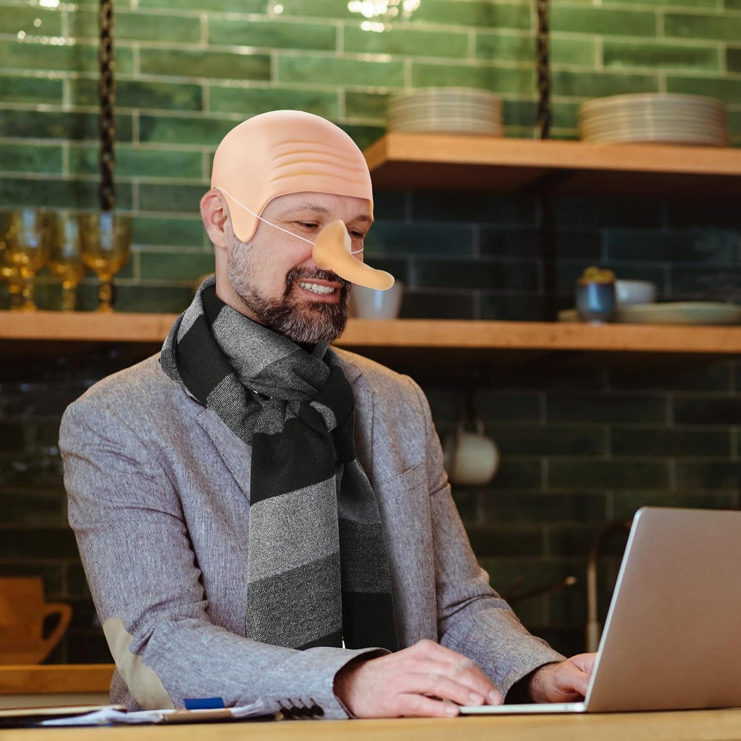 Bald Caps for Halloween - 2 PCS Latex Wig Caps for Adult Cosplay | Costume Accessories