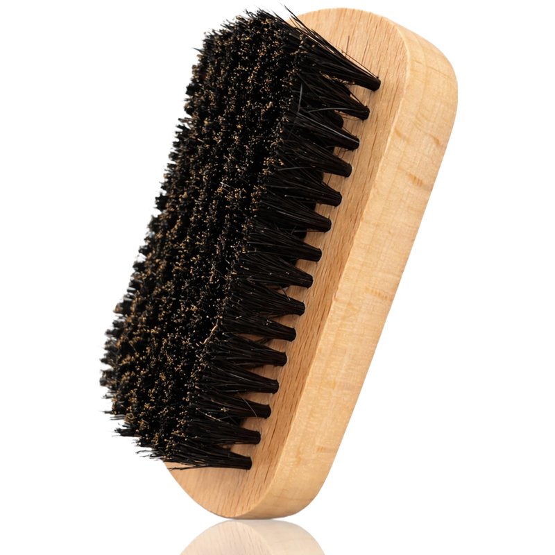 Premium Wooden Men’s Beard Brush – Mustache & Beard Styling Tool with Natural Boar Bristles