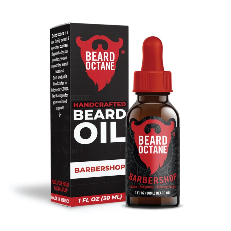 Beard Octane Beard Oil for Men – Barbershop (Barbershop Cologne) – Softens & Conditions Dry Beards With Argan & Jojoba – 1oz
