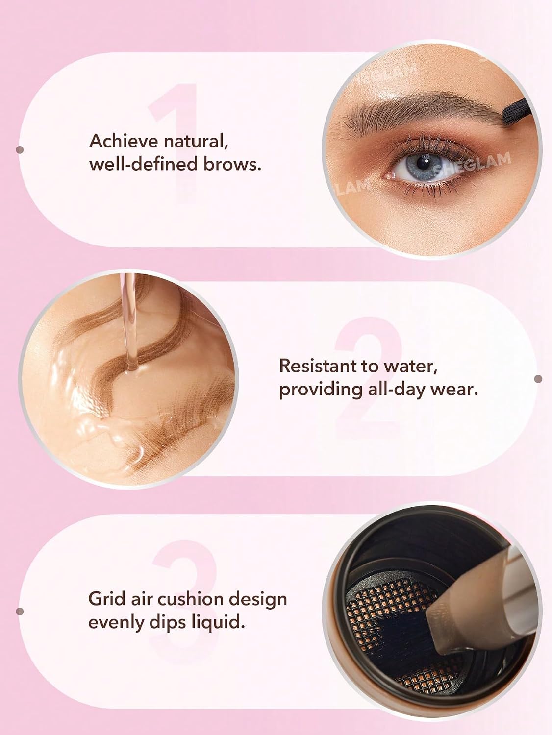 Microblading Eyebrow Pen & Angled Brush Set - Long-Lasting Waterproof Color | Ash