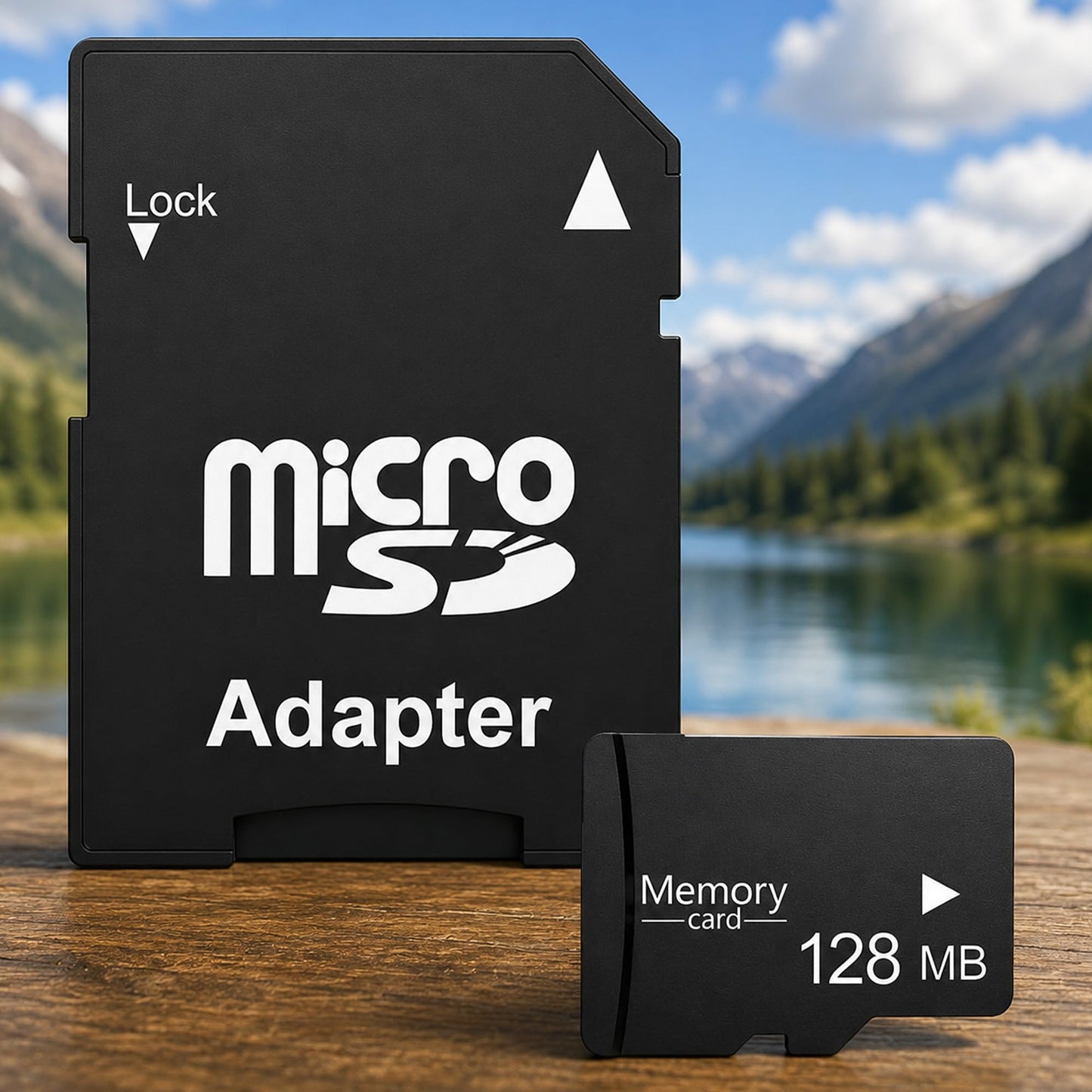 Micro SD Card 128MB (0.12GB), Bulk Low Capacity Memory Card with SD Adapter, for MP3 Players, Old Phones, Small Files Only - Not for Camera/Dashcam/GB Devices