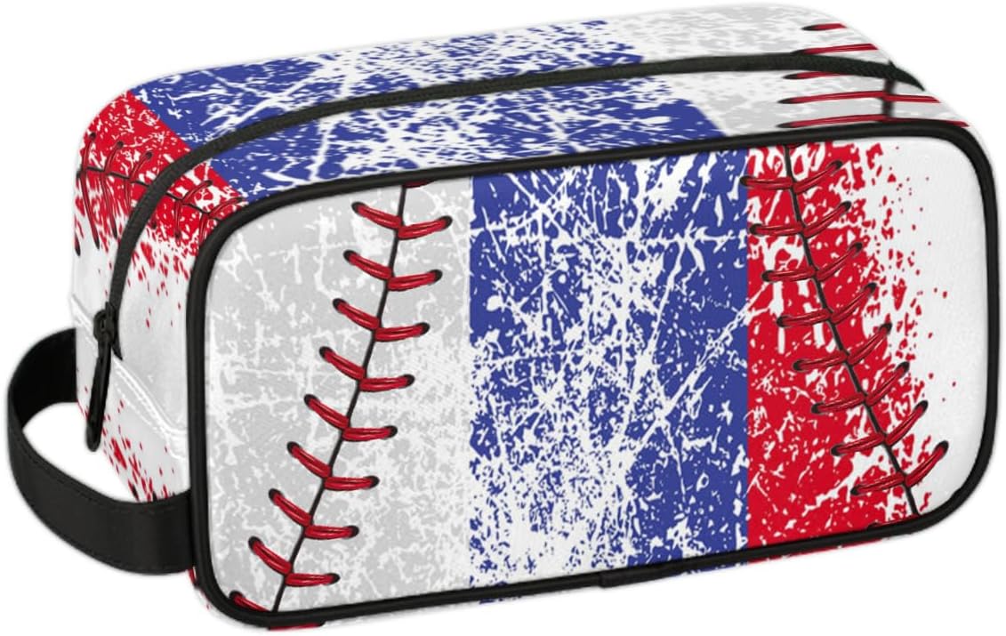 Boys Toiletry Bag - Vintage Baseball Waterproof Dopp Kit | Travel & Sports Essentials