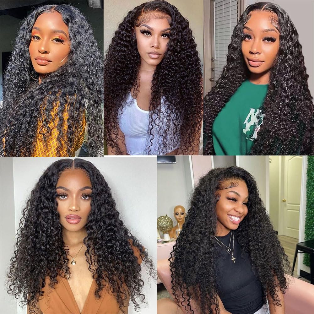 Water Wave Human Hair Bundles - 100% Unprocessed Brazilian Virgin Hair | Natural Black, 12-16 Inch, Curly Texture