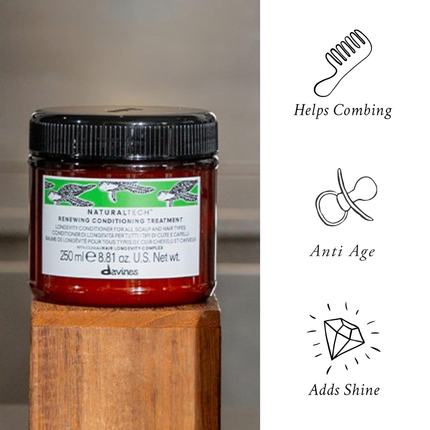 Davines Renewing Conditioning Treatment - Anti-Aging Hair Care for All Types | 8.45 Fl Oz