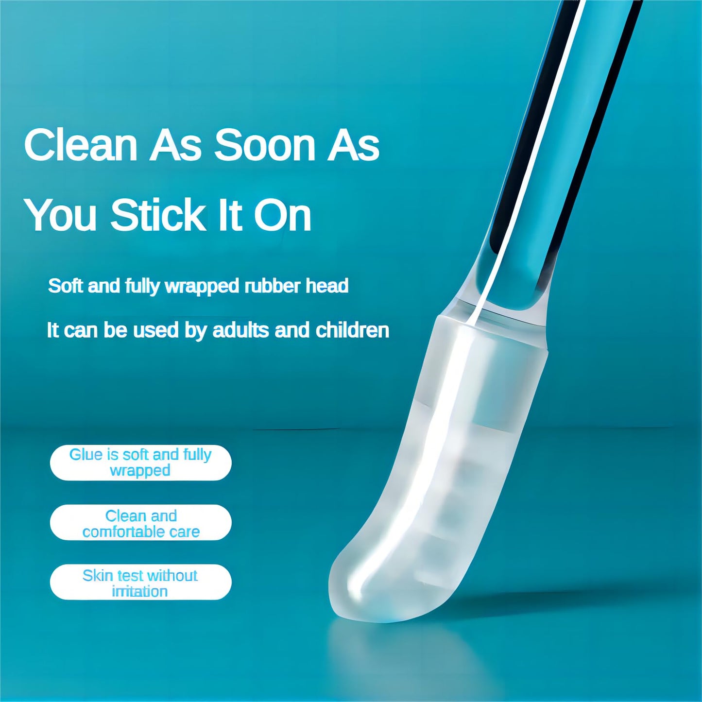 New Reusable Sticky Soft Head Ear Swabs, Adhesive Ear Wax Removal Tools, Ear Cleaning Tools Ear Curette for Kids & Adults (24PCS, S)