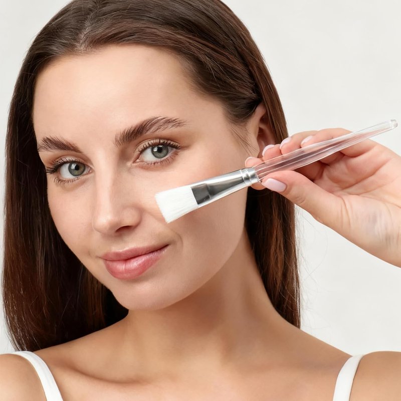 Facial Mask Brushes - 20 Soft Applicators for Makeup & Skincare | Ideal for Mud & Cream Applications (White)