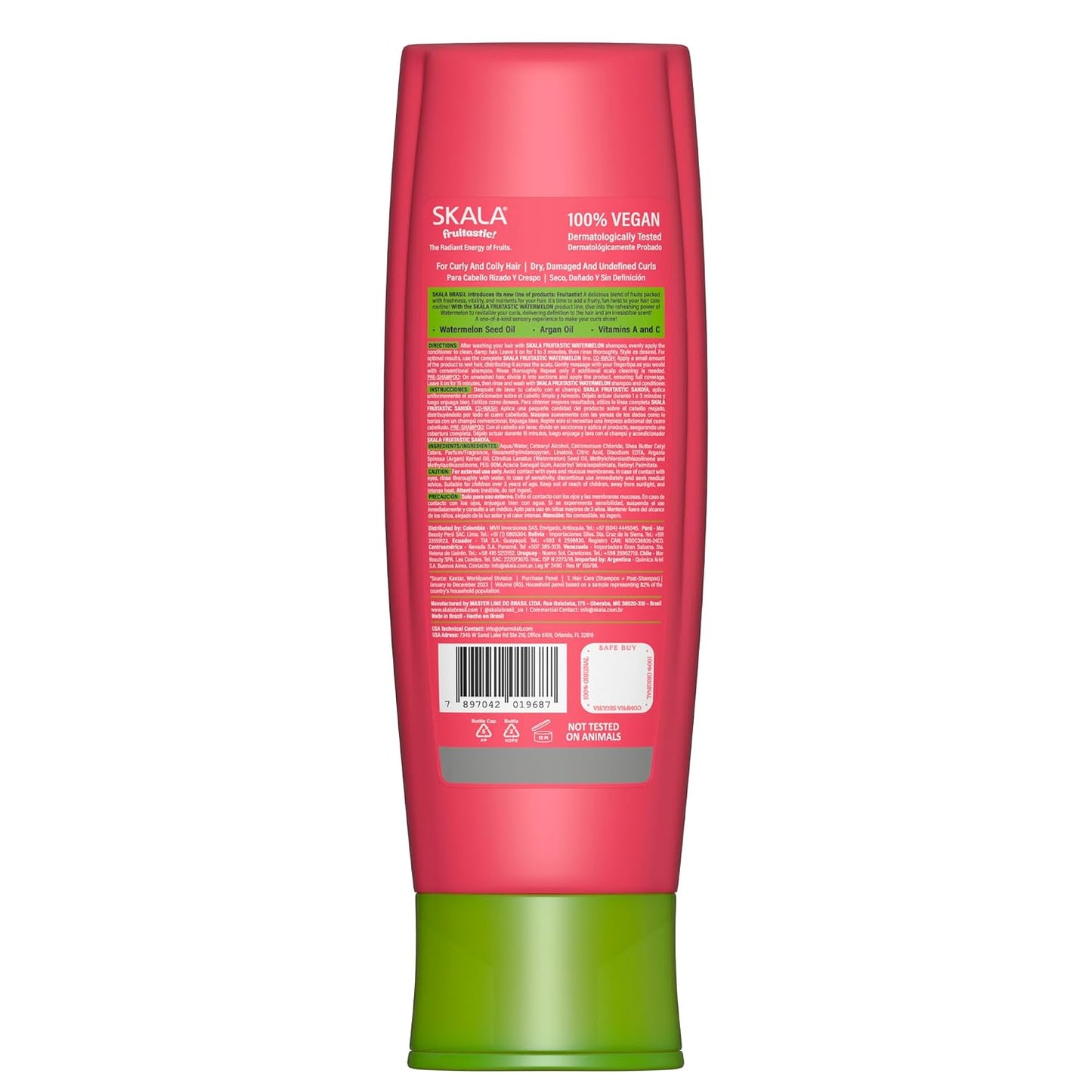 SKALA Watermelon Conditioner - Lightweight Shine for Curly & Coily Hair | 10.99 Fl Oz