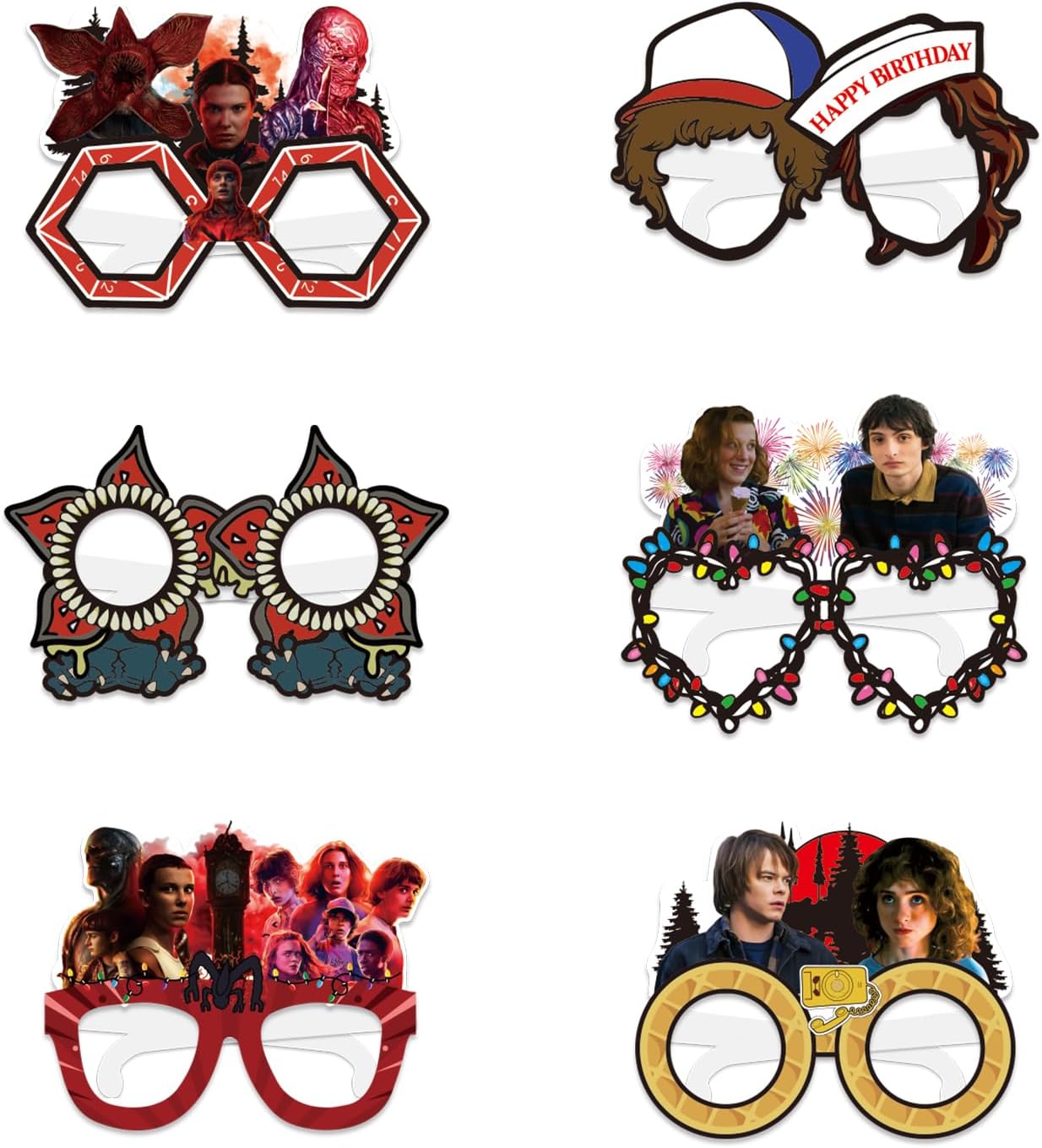 TV Series Theme Party Decorations - 12 Pcs Role-Playing Photography Glasses for Birthdays & Celebrations