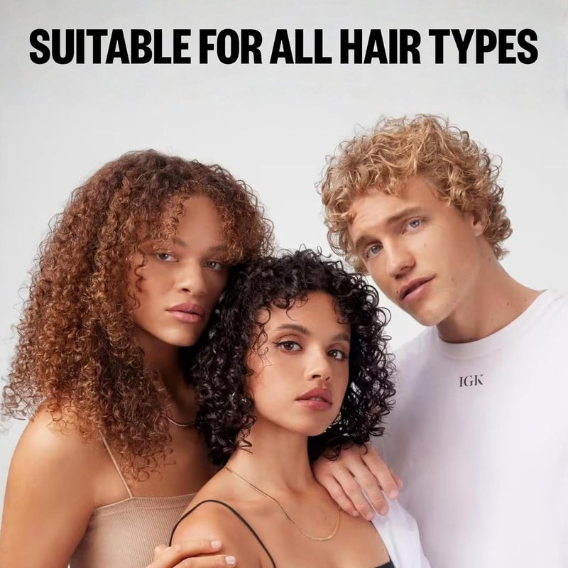 IGK Curl Cream - Whipped Leave-In Conditioner & Curl Defining Styler for Curly Hair | 5.5 Oz, Vegan & Silicone-Free