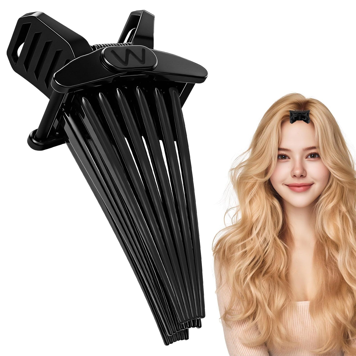 Hair Volume Pincher for Instant Root Lift, 13-Pin Hair Volume Clip for Men & Women, Portable Lifting Combs for High Crown, Easy-Use Tool for Daily Styling