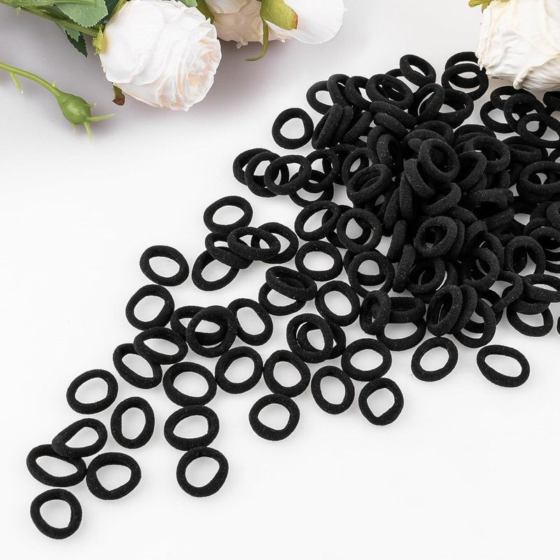 Baby Hair Ties - 400 PCS No Damage Elastic Ponytail Holders | Soft Seamless Multicolor Hair Bands for Toddlers