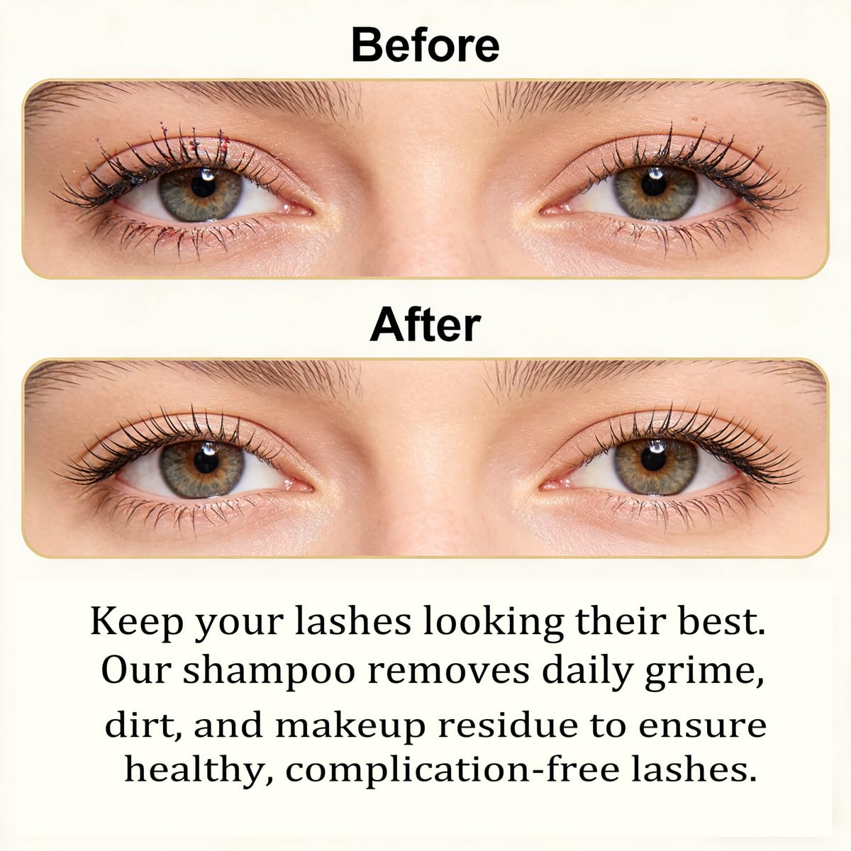 Eyelash Cleaner Kit - Whipped Lash Shampoo & Gentle Foam Cleanser | 100ml, Unscented, Includes Wash Brush