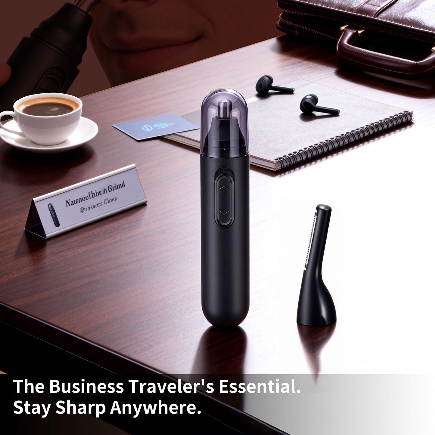 GERY Nose Hair Trimmer for Men & Women, 2 in 1 Eyebrow Trimmer with Dual Replaceable Heads, Nasal Hair Cutter, Painless Multifunctional Clipper, Facial Cleansing & Skin Care Kit, USB Rechargeable