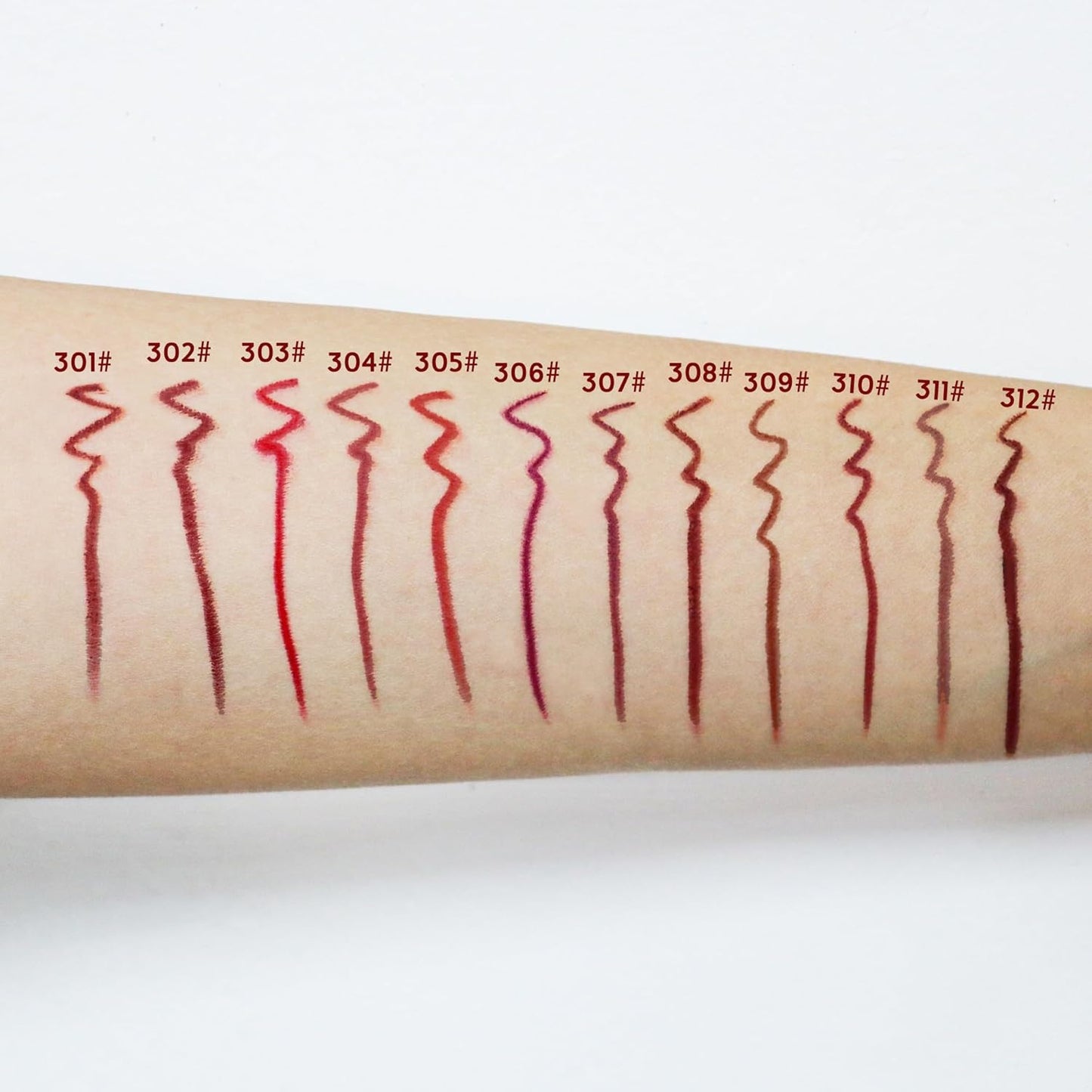 Matte Lip Liner Set - 12 Long-Lasting Waterproof Colors | High Pigment Velvet Finish