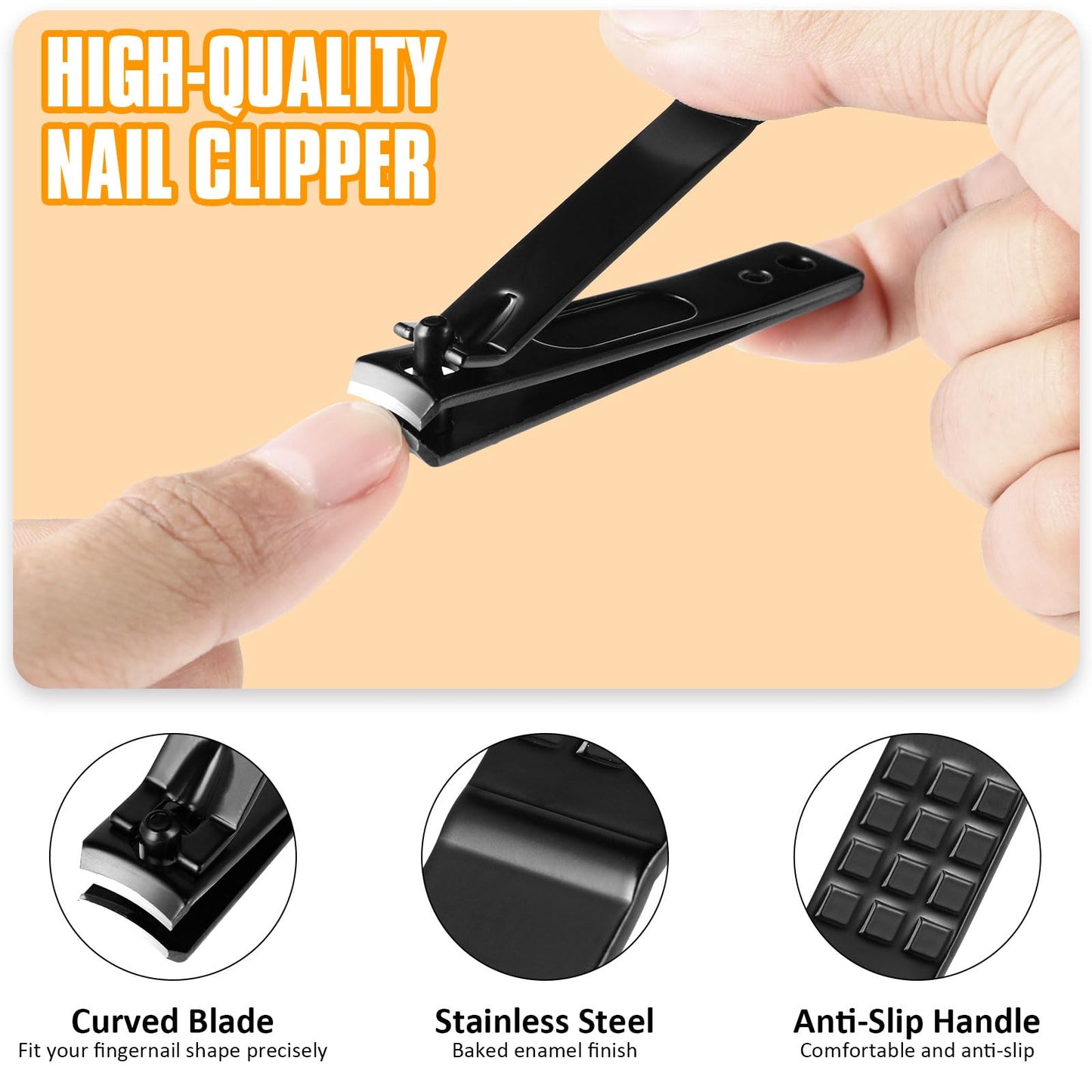 Yougai Tweezers Set, 9 Pcs Tweezers and Nail Clippers Kit for Facial Hair Women with Travel Case, Professional Stainless Steel Eyebrow Tweezer Kit Great Precision Tweezers for Daily Beauty Tool