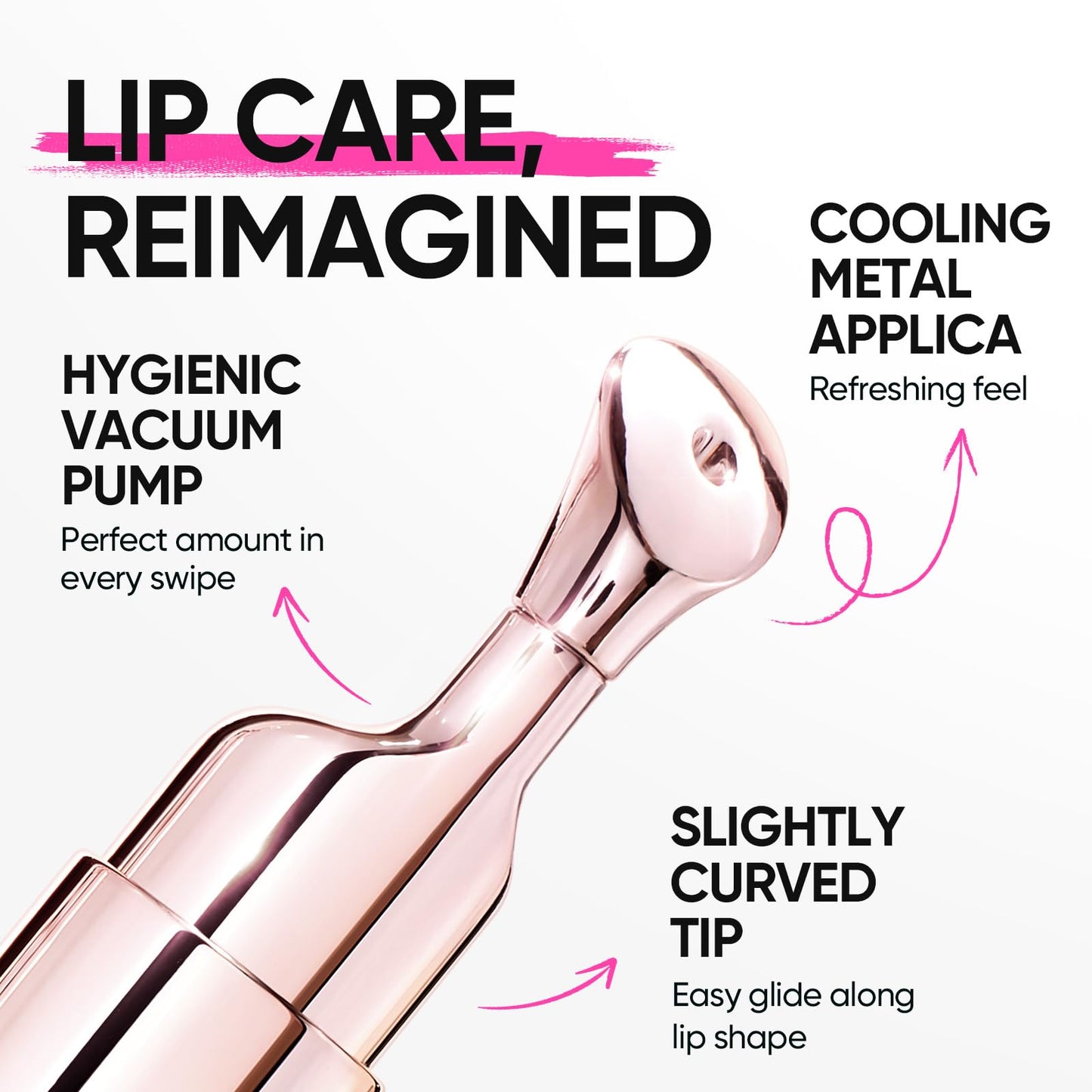 SKINTIFIC Peptide Brightening Lip Serum, Hydrating & Plumping Tinted Lip Gloss, Moisturizing Lip Balm with Polypeptides & Squalane for Glossy Sheer, Smooth Lips(05 Peach Rose)