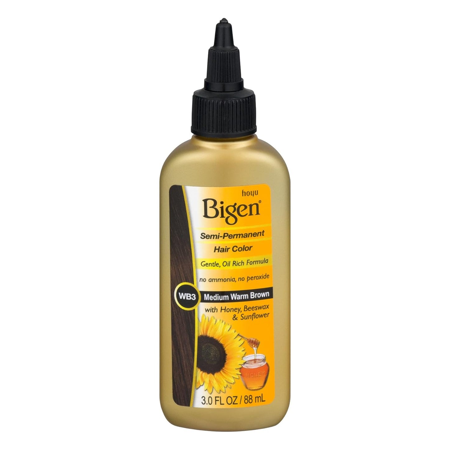 Bigen Semi-Permanent Hair Color - Rich Amber Shade, 3 oz | Long-Lasting Color & Shine
