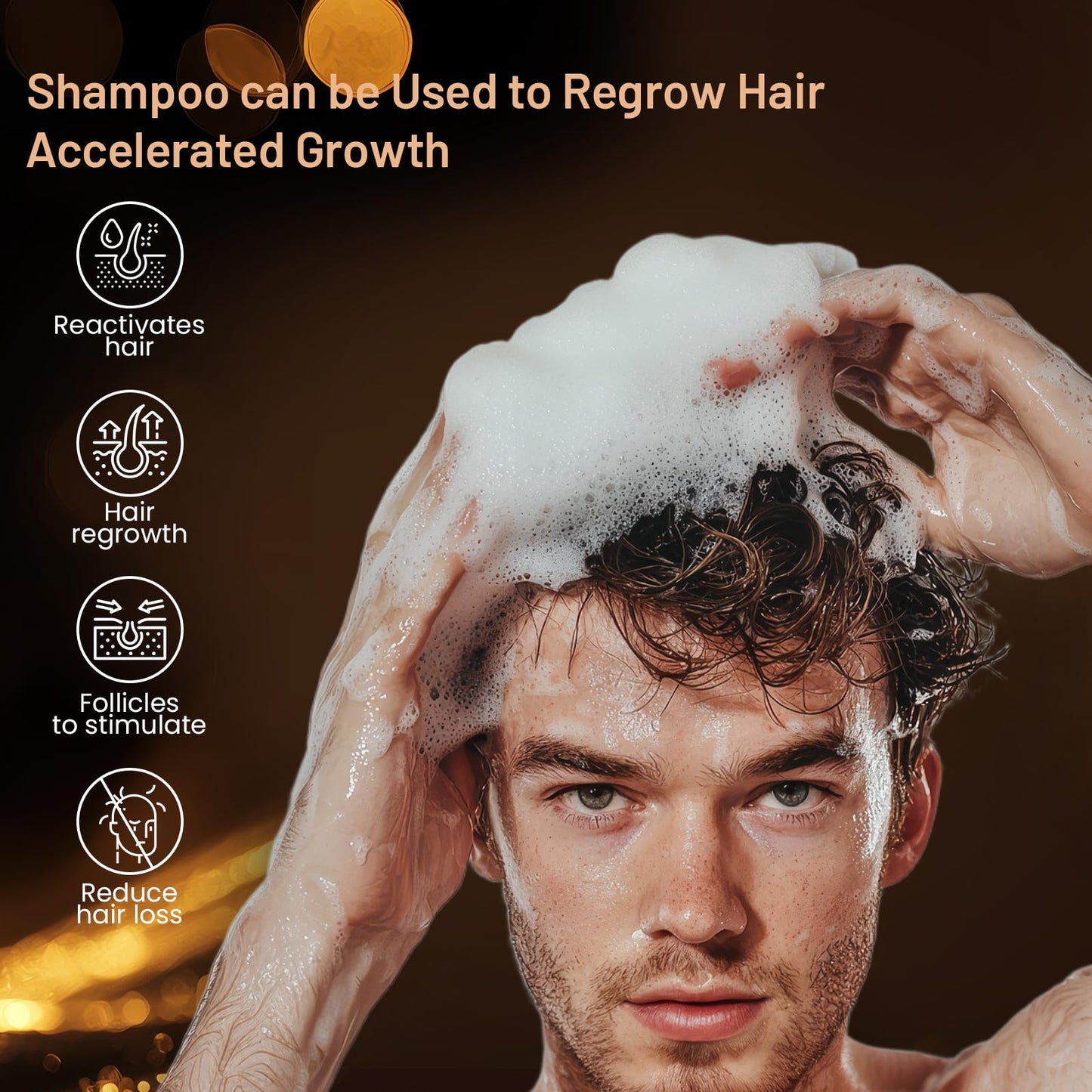 300ML Root Activator Shampoo For Men & Women, Hair Growth Shampoo for Hair Loss and Thinning Hair