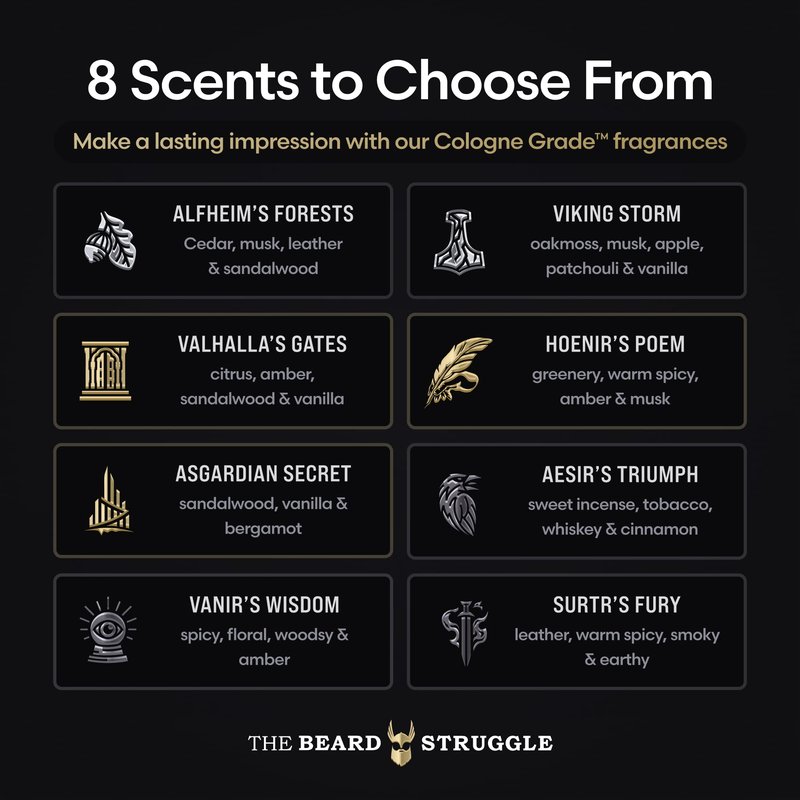 The Beard Struggle Radiance Beard Wash – Gold Collection, Hoenir’s Poem – Cleanse, Nourish & Soften – Beard Cleanser for Men (8 fl oz)