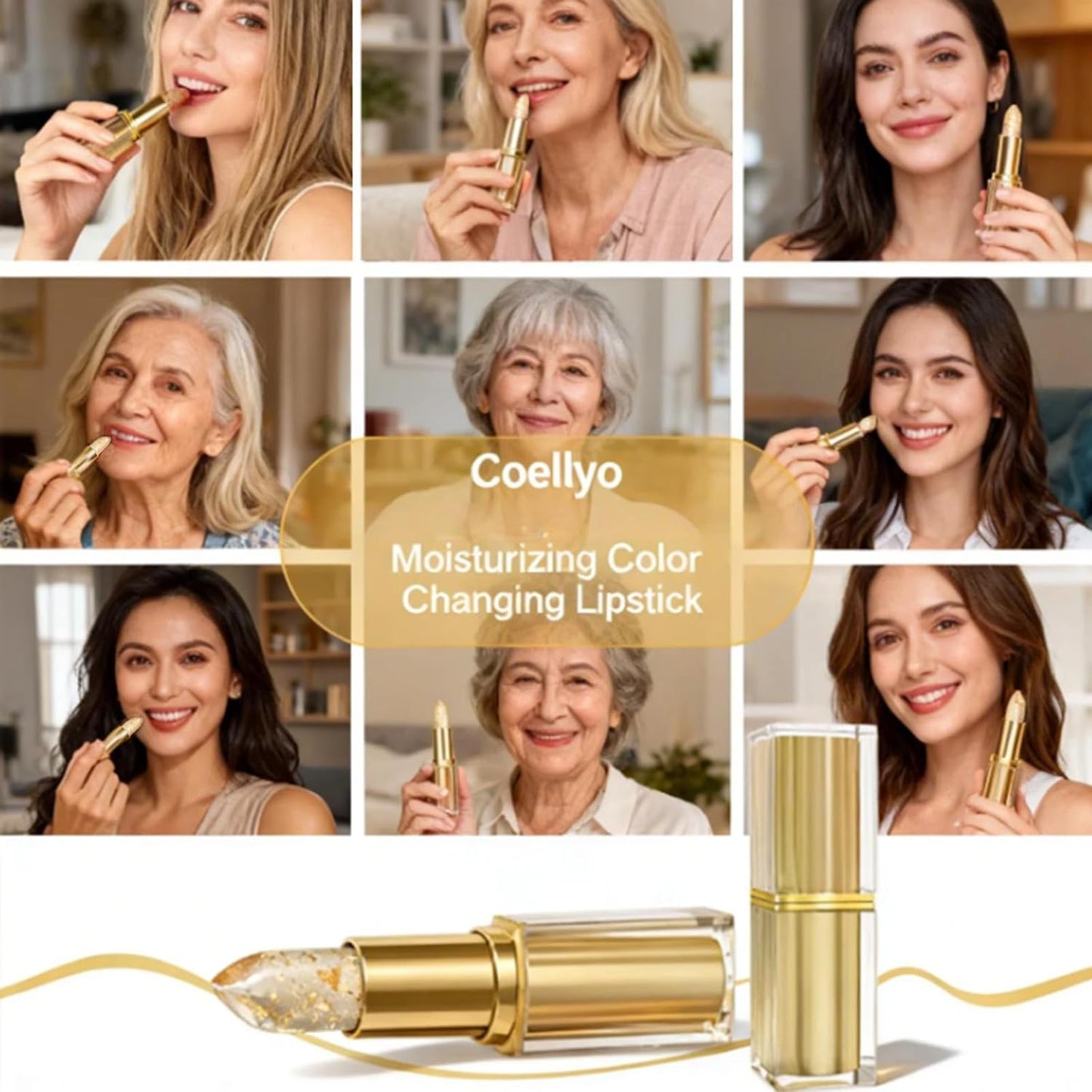 Color Changing Lipstick - pH Adjusting, Transferproof Formula for Mature Women | Long-Lasting Moisturizing Clear Lipstick (1 Pc)