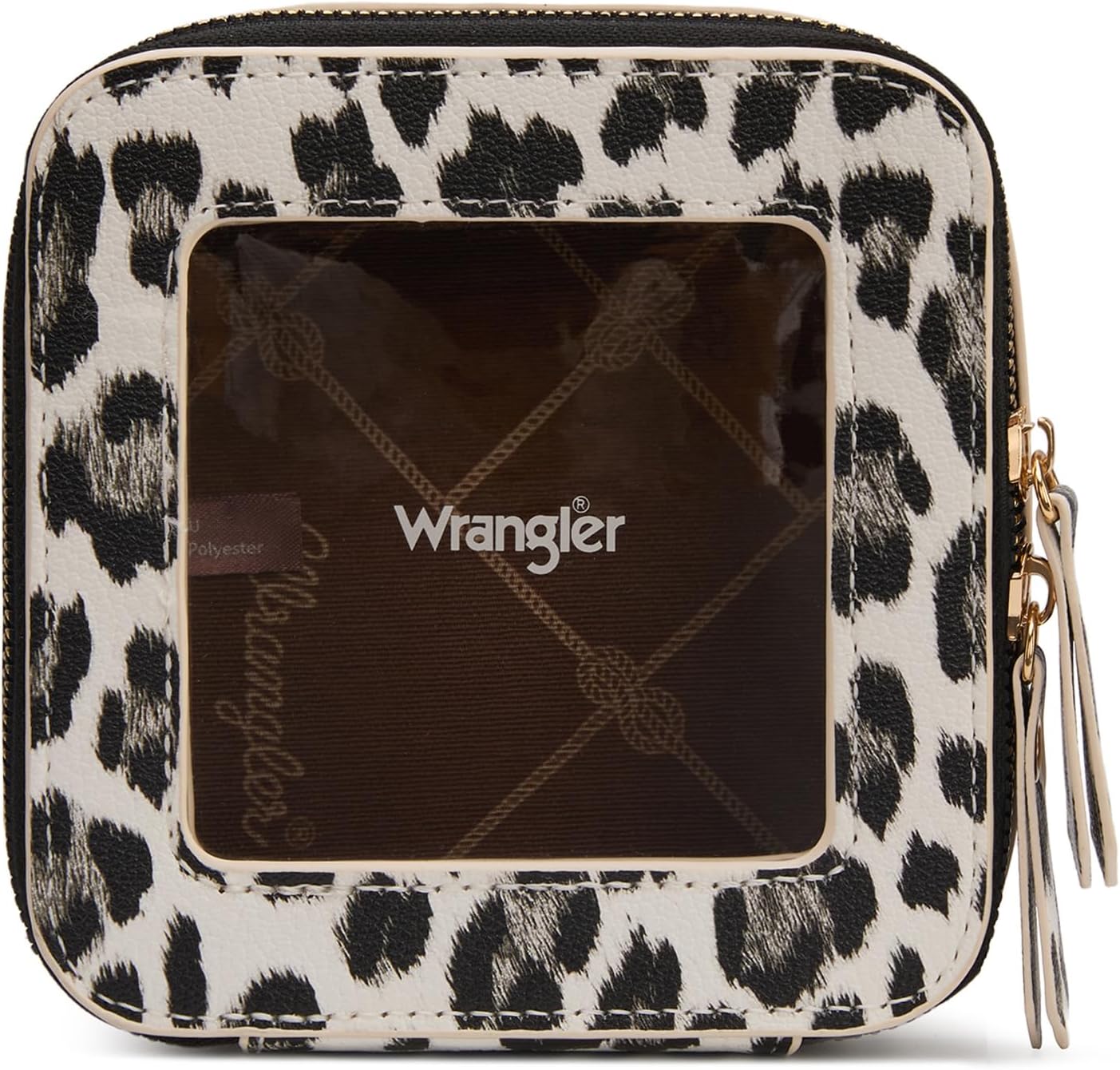 Clear Makeup Bag for Travel | Portable Cosmetic Organizer for Women - Leopard Print Design