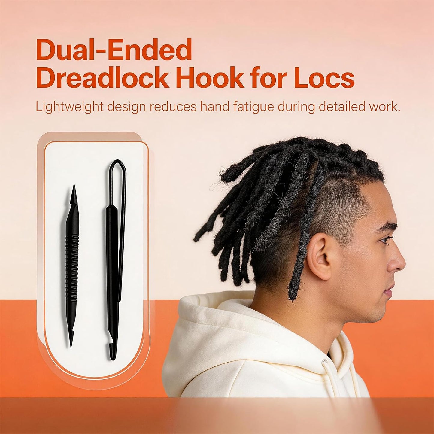 Interlocking Tool Set for Locs & Microlocs - Double Head Hair Styling Accessories | Lightweight Braid Tools for Dreadlocks & Sister Locks