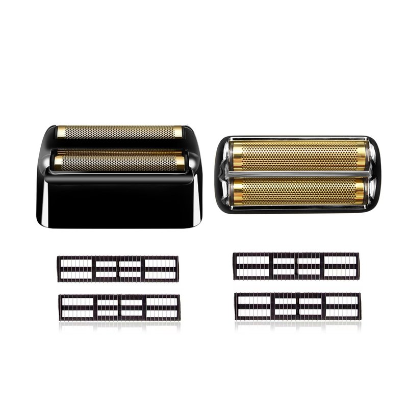 Black Replacement blades Foil and Cutters Compatible with BaBylissPRO Barberology FXFS2 Shaver foil Replacement Heads(2 pack