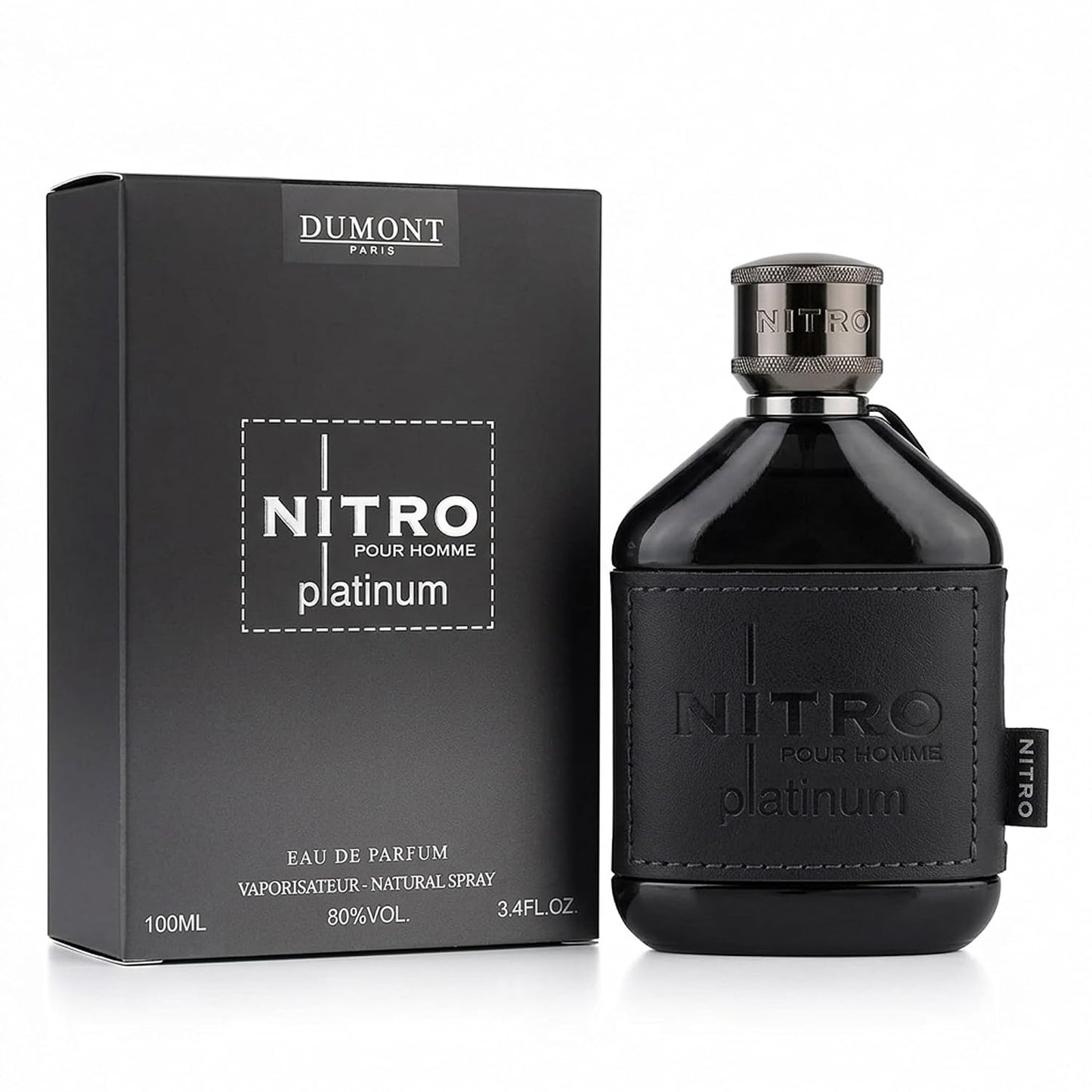 Dumont Nitro Red Eau De Parfum for Men - Rich Fruity Woody Floral Fragrance | 3.4 Fl Oz Long-Lasting Scent