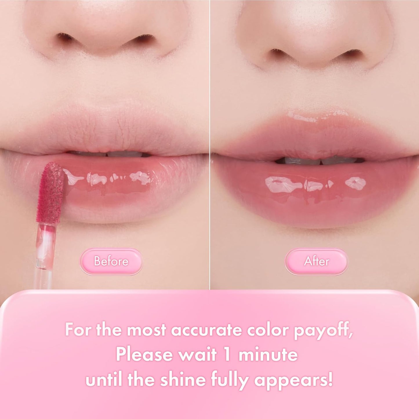 Juicy Lasting Tint Lip Stain - Long-Wearing Glossy Formula | 13 Eat DotorI Red Brick | Non-Sticky, Plump Lips