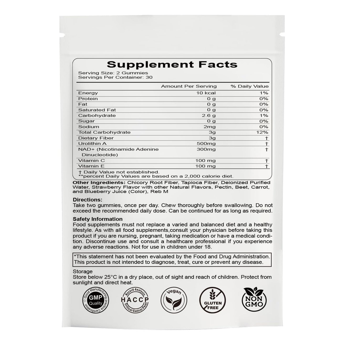 Hywebvctok Urolithin A Supplement Gummies,500mg Urolithin A+ Supplement,Mitochondrial Support Supplement for Cellular Support,Muscle Strength & Longevity,Renewal, Sugar Free,60 CT