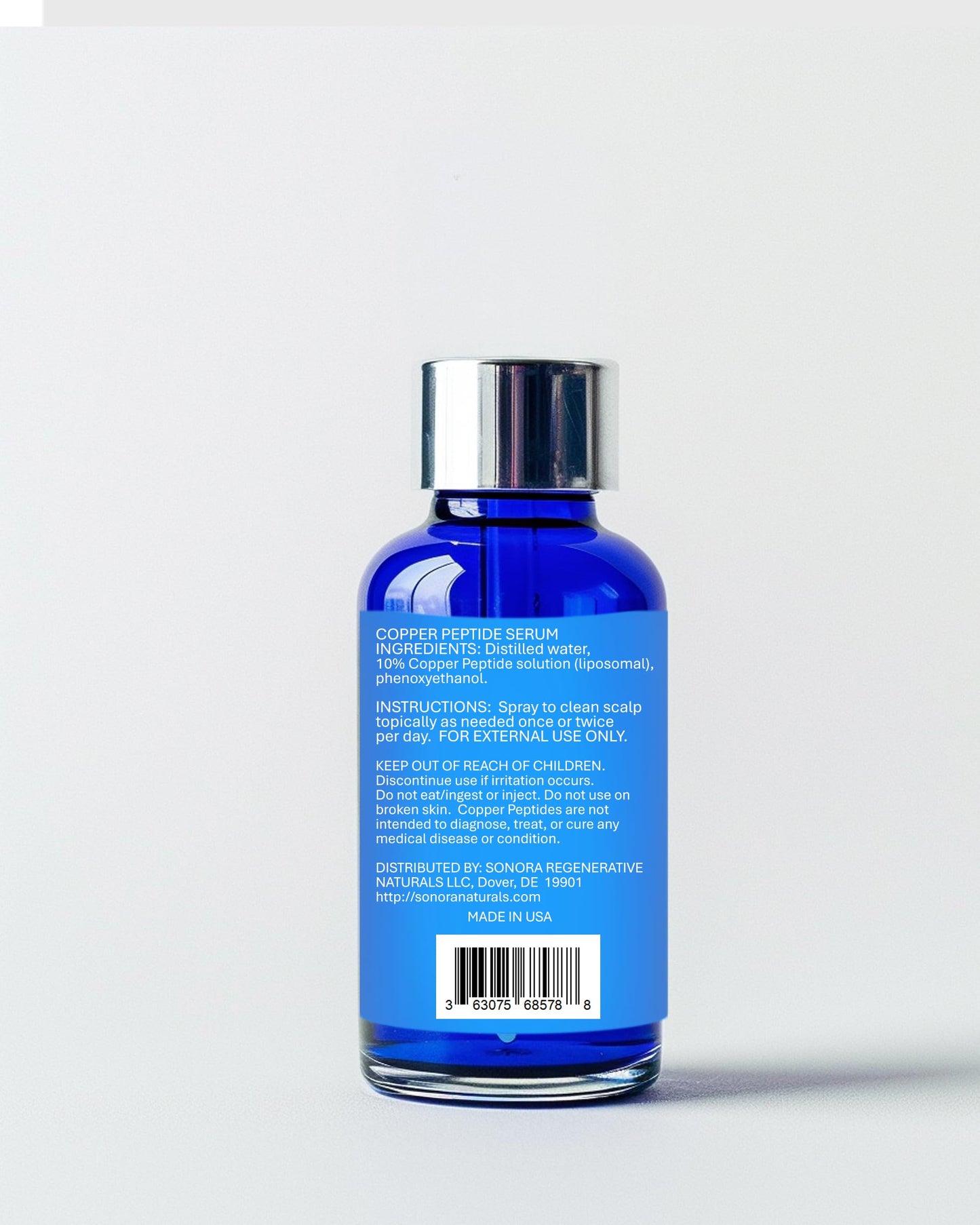 Copper Peptides for Hair Growth - Ultrastrong 10% Copper Peptide Active Ingredient - 99% Purity GHK-Cu Copper Peptide for Hair - Liposomal for Maximum Absorption - MADE IN USA