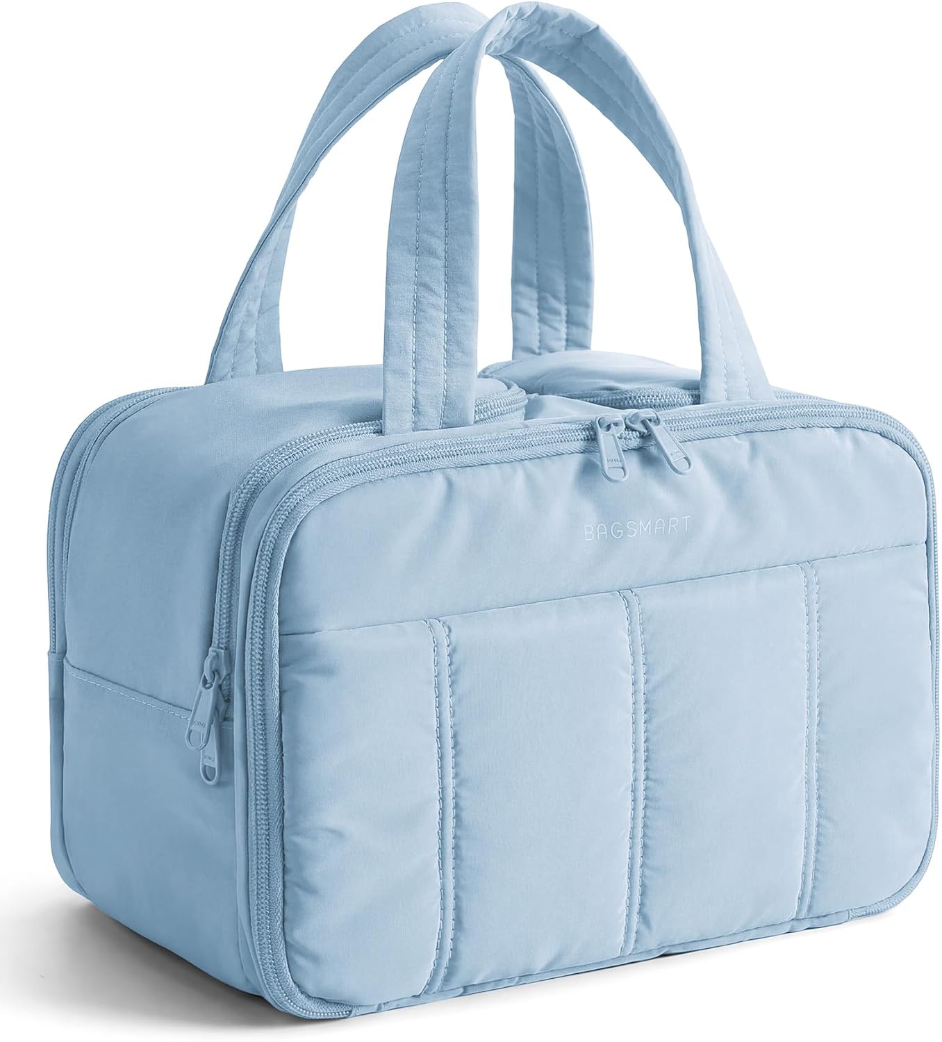 Travel Toiletry Bag - Large Lightweight Cosmetic Organizer for Women | Grayish Brown