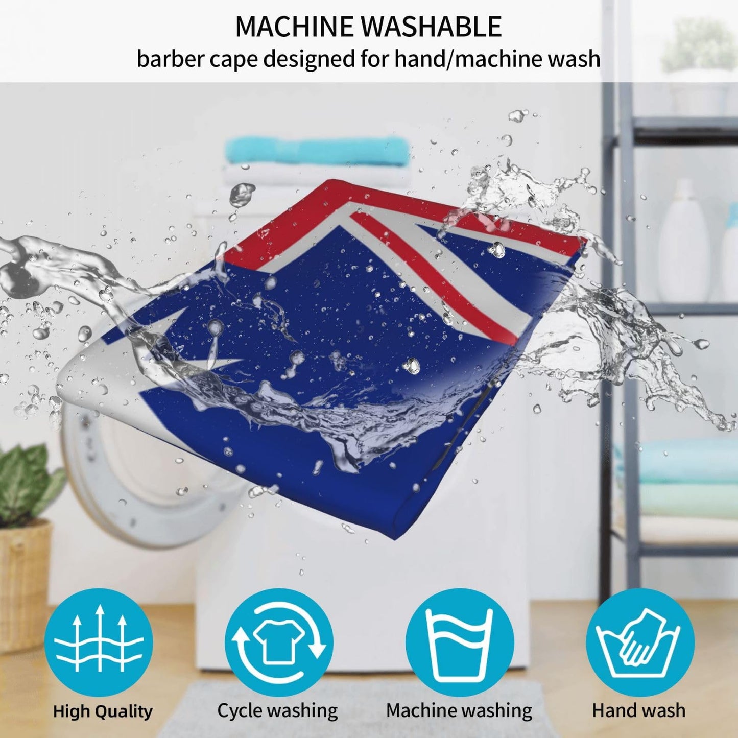 Australia Flag Hair Cutting Barber Cape Hair Salon and Dyeing Styling Cloth for Women/Men