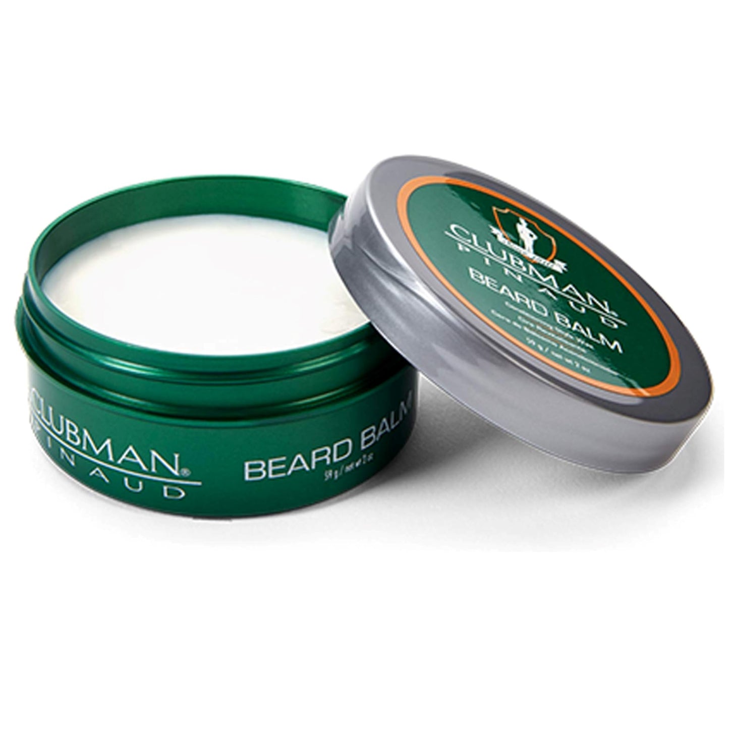 Clubman Pinaud Beard Balm – Conditioning Beards Styler for Men, Strong Hold, Softens & Shapes Facial Hair, Moisturizing Formula for Smooth, Healthy Grooming, 2 oz