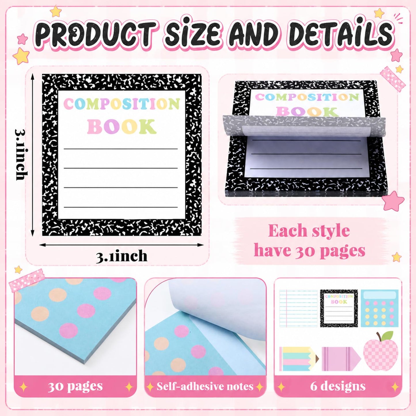 Honeydak 12 Set Back to School Teacher Gift Bulk Teachers Appreciation Gifts in Bulk Teacher Tumbler Cute Composition Notebook Sticky Note Ballpoint Pen for Mentor Lecturer Educator (16 oz,Pastel)