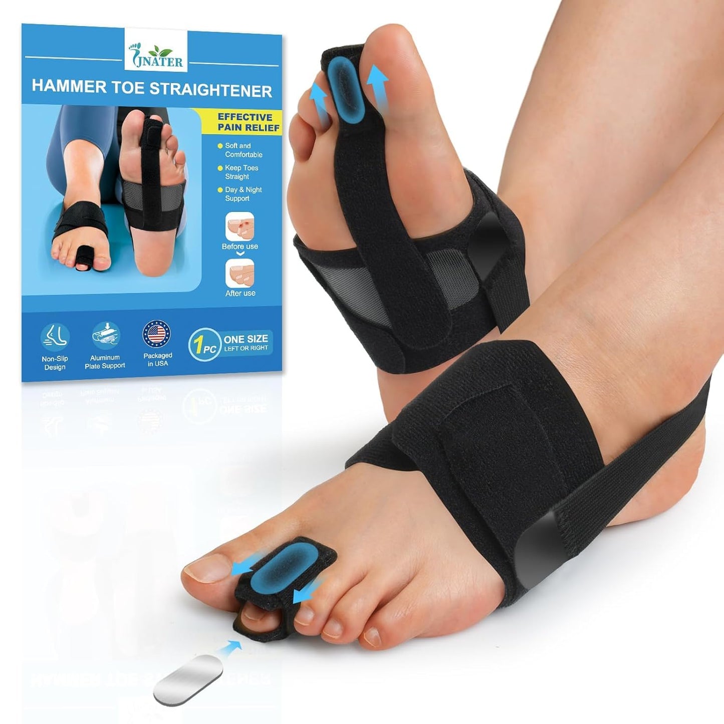 JNATER Hammer Toe Straightener for Women & Men - Hammer Toe Corrector