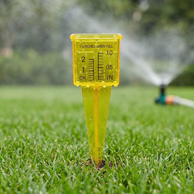 Housoutil 1.5 Inch Rain Gauge Sprinkler, 4PCS Rain Sprinkler GaugeOutdoor, Lawn Water Gauge, Measuring Tool for Accurate Rainfall Monitoring, Precision Measuring Cups for Garden Yard Grass Watering